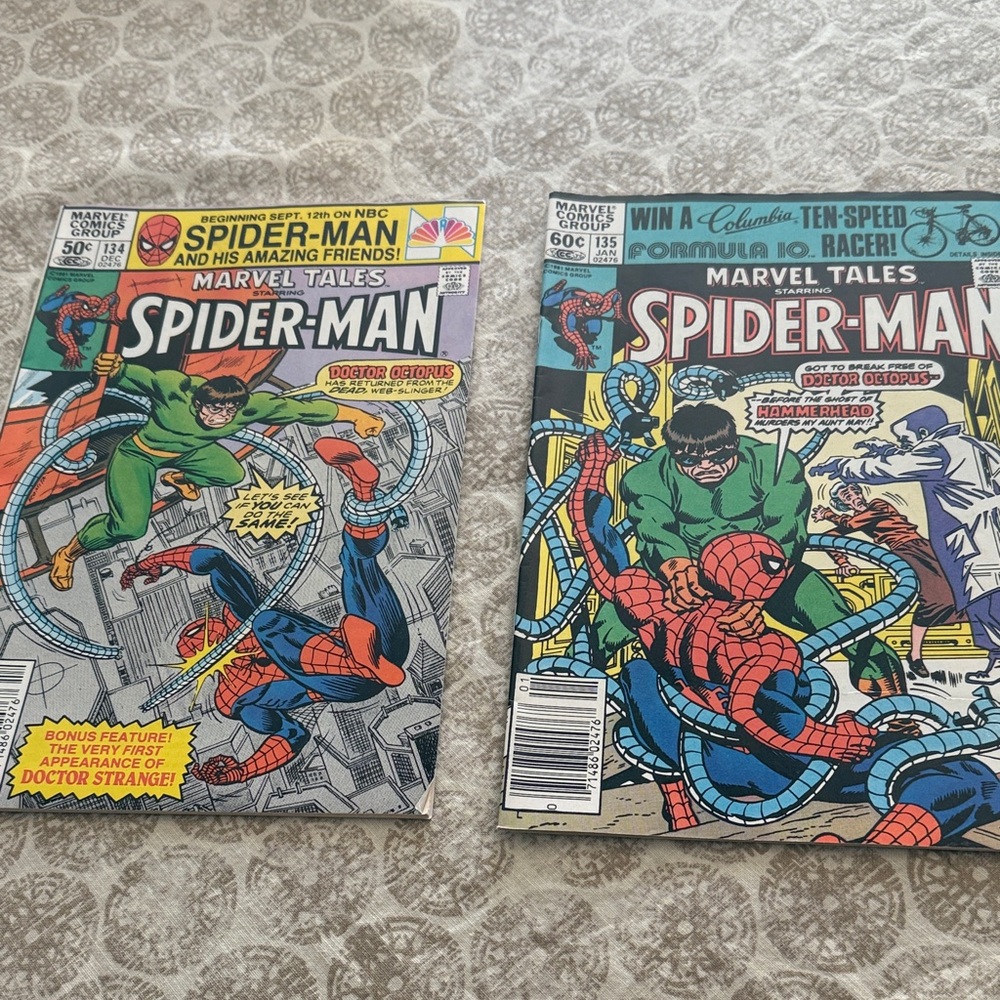 Marvel Spider-Man Comic Book Set 134 & 135